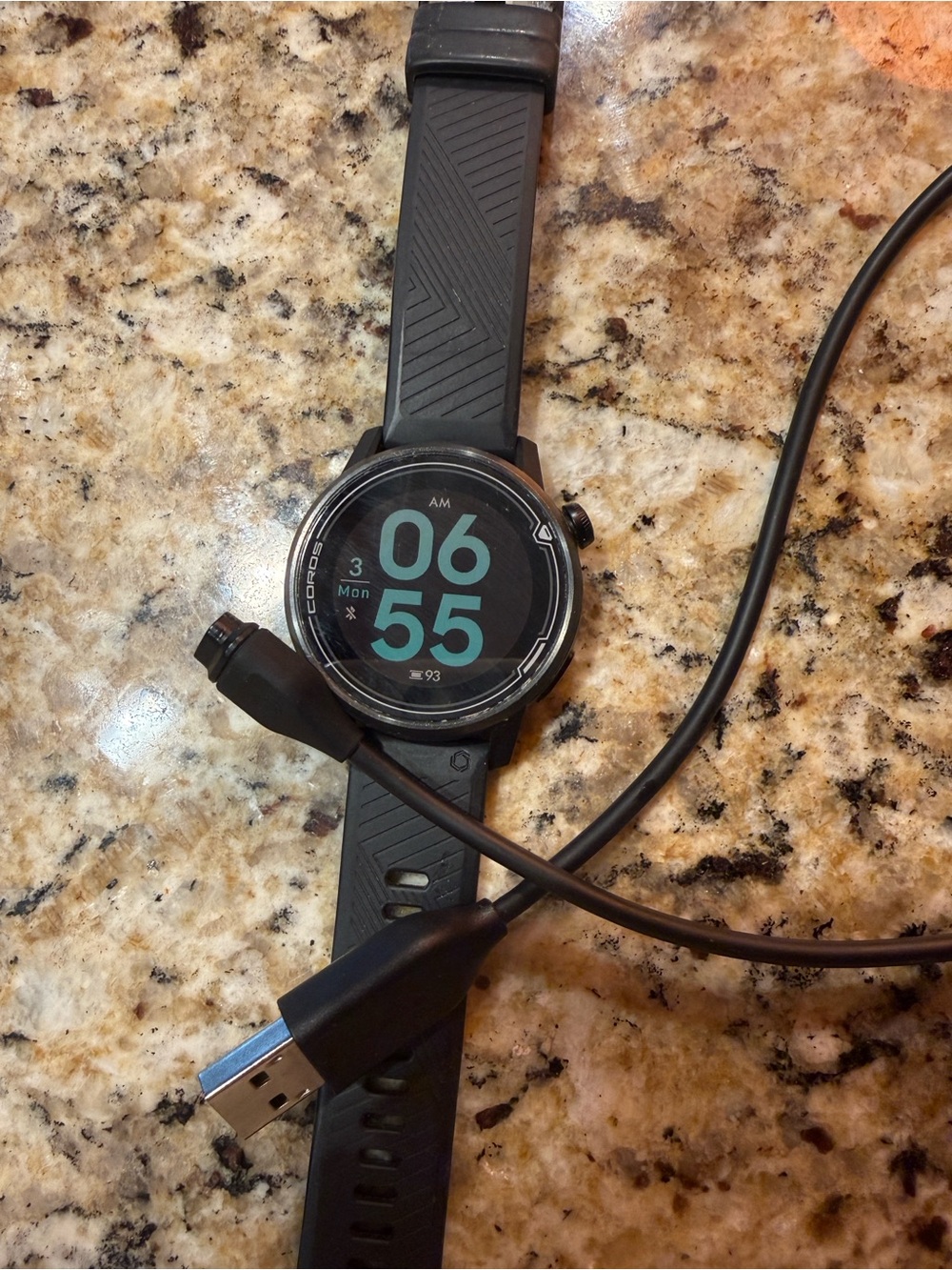 Coro Apex 42mm Black Silicone Fitness Watch